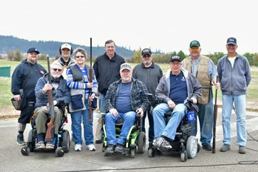 Trapshoot team in action